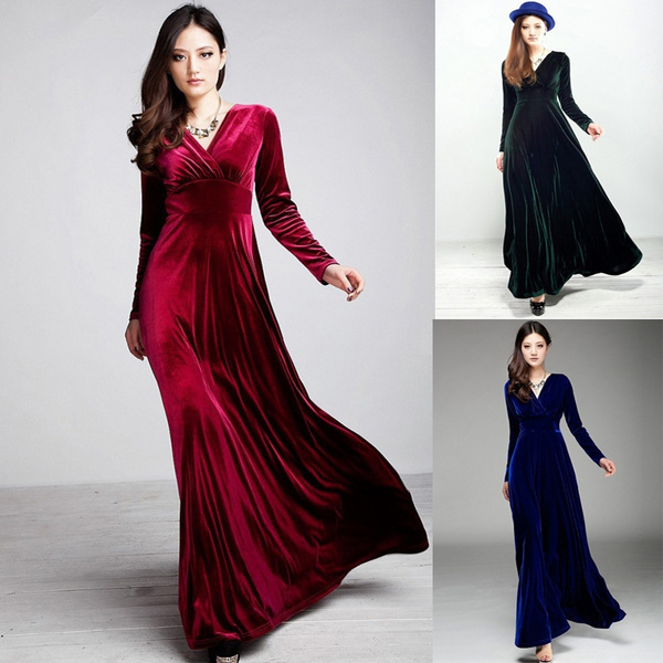 New Autumn Winter Dress Women Elegant ...